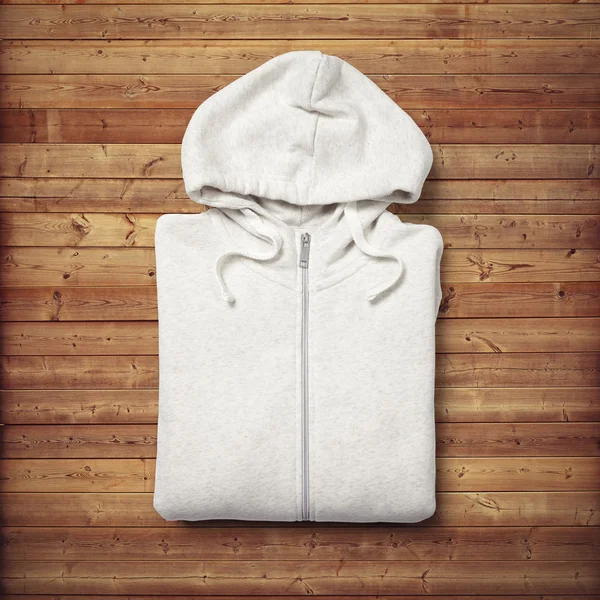 Witte hoodie — Stockfoto