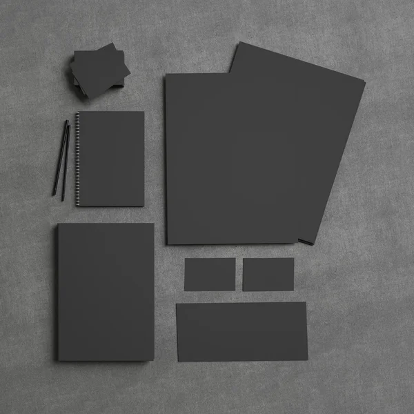 Black branding elements — Stock Photo, Image