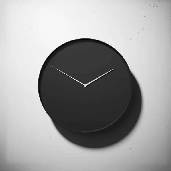 Reloj de pared negro —  Fotos de Stock