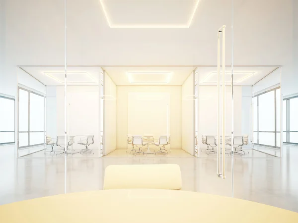 Bílý kancelářské prostory — Stock fotografie