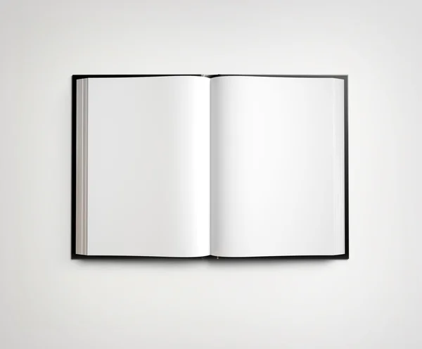 Libro de texto en blanco abierto —  Fotos de Stock