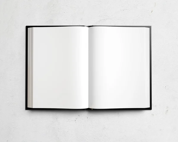 Libro de texto en blanco abierto —  Fotos de Stock