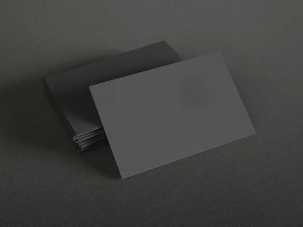 Black business cards — Stock Photo, Image