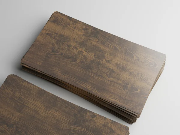 Visitenkarten aus Holz — Stockfoto