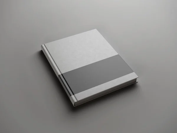 Gray book with black strip — Stock Photo, Image