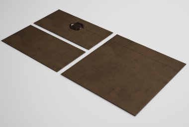 Koyu kahverengi zarf