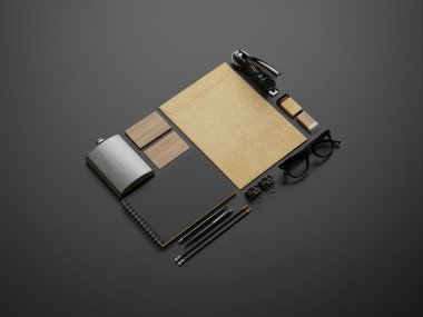 Öğeleri kümesi marka beyaz