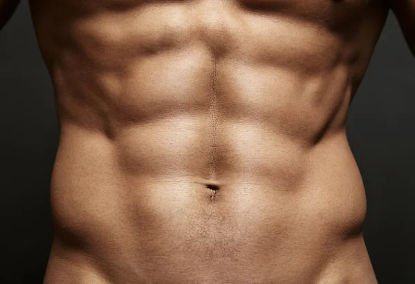 Athlete with perfect abs — Stock Photo, Image