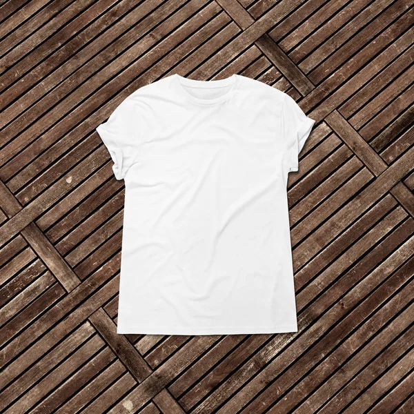 Camiseta blanca en blanco —  Fotos de Stock