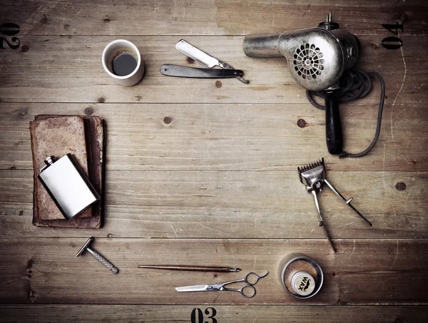 Vintage barber shop utrustning — Stockfoto