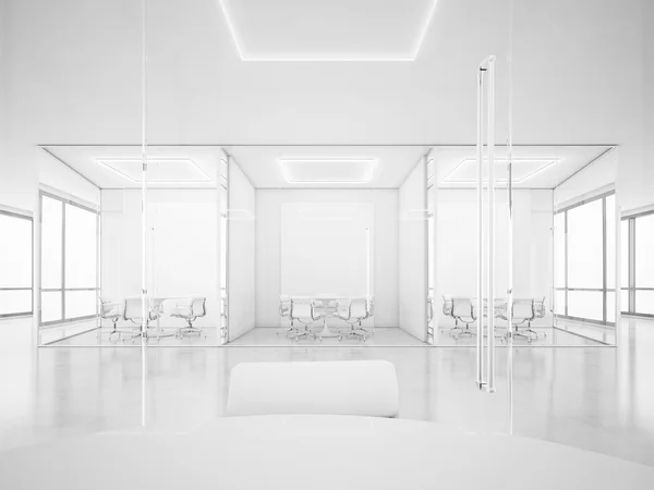Espacio de oficina con salas de reuniones . — Foto de Stock