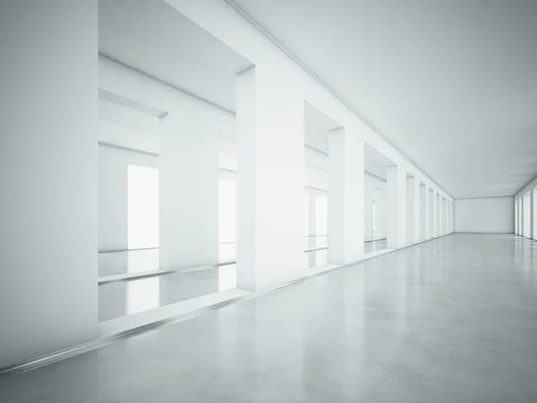 Bianco pulito interni semplici — Foto Stock