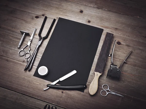 Vintage barber equipment — Stock Photo, Image