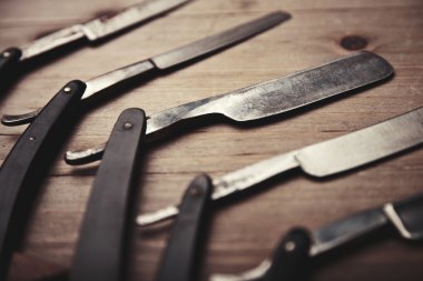 Mocup kuaför dükkanı araçları