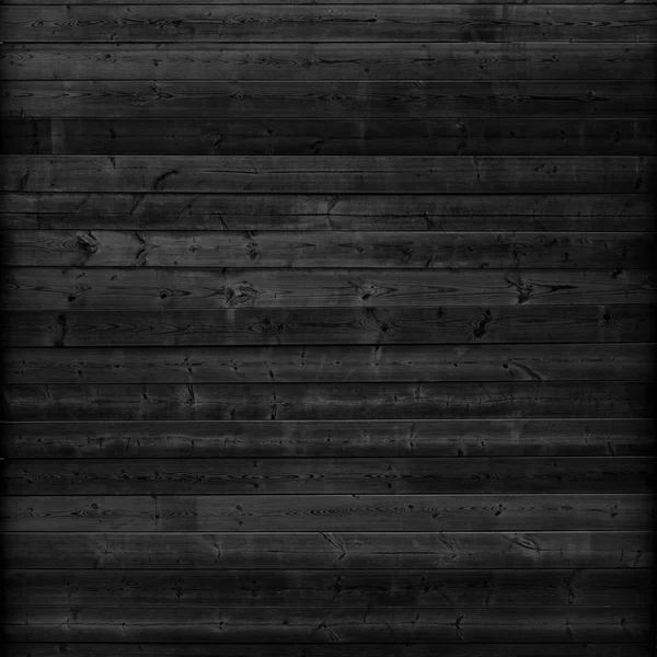 Wall of natural black wood — Stock Photo, Image