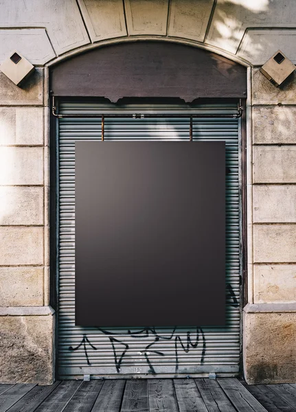 Leinwand schwarz Attrappe — Stockfoto