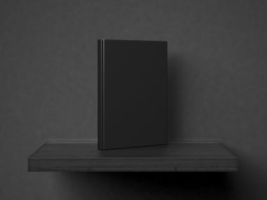 Kitap bir modern ahşap raf