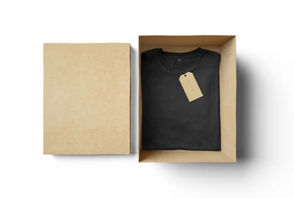 Box a černé tričko s popiskem — Stock fotografie