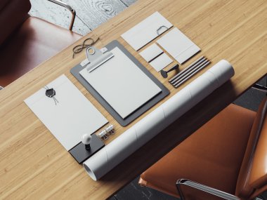 Siyah marka unsurları masaya ayarla