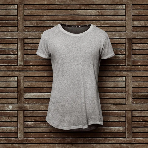 Grey t-shirt isolated — Stock Photo, Image