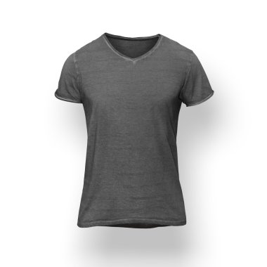 Koyu gri t-shirt izole
