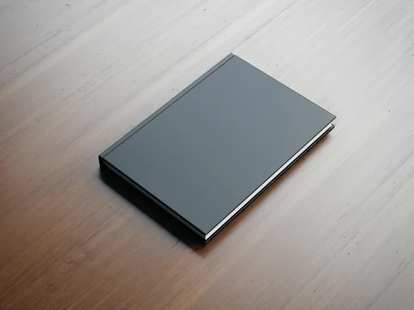 Mockup of blank small black book — Stock Photo, Image