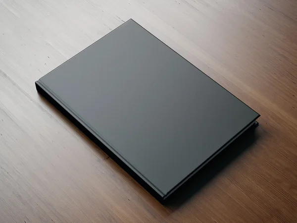 Boş küçük kara kitap alay — Stok fotoğraf