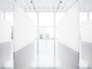 Kadar boş beyaz Galerisi iç windows ile ilgili alay et. 3D render
