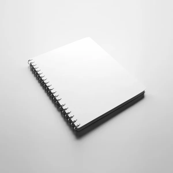 Foto van lege nota boek. 3D render — Stockfoto