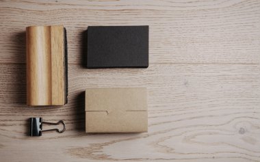 Klasik ofis elemanları Üstten Görünüm