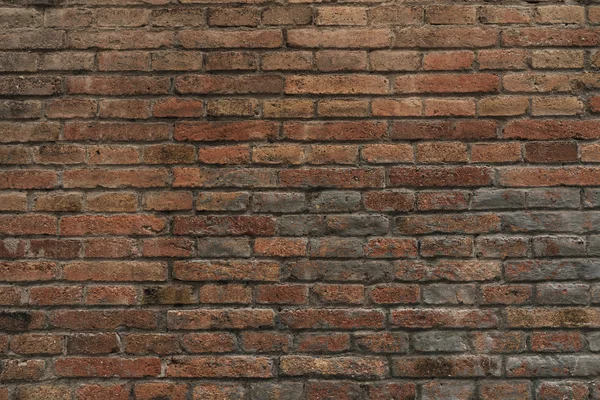Parte vazia da parede de tijolo marrom natural — Fotografia de Stock