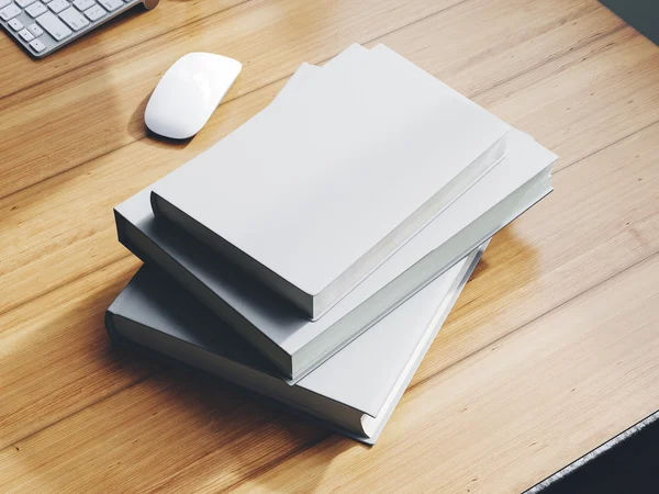 Conjunto de libros de marca blanca —  Fotos de Stock