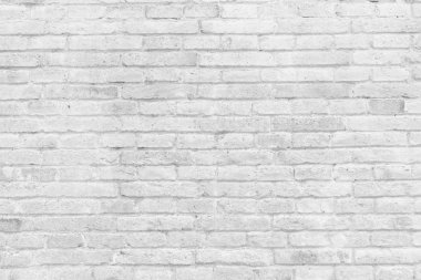 Boş beyaz tuğla duvar parçası