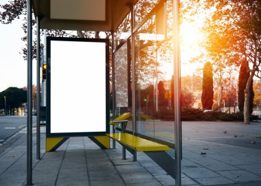 lightbox on the bus stop