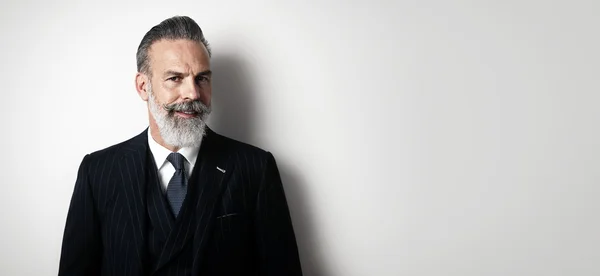 Portrait de gentleman barbu — Photo