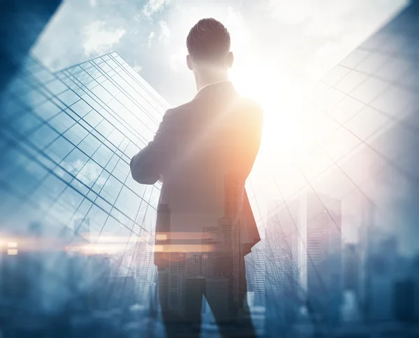 Bearded gentleman in suit — Stock Photo, Image