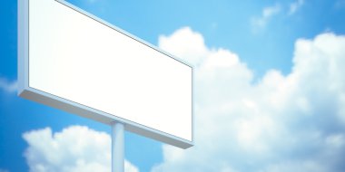 boş ekran ile billboard