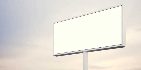 Puste billboard na zachód słońca — Zdjęcie stockowe