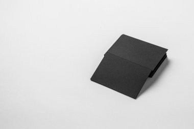 boş siyah kartvizit