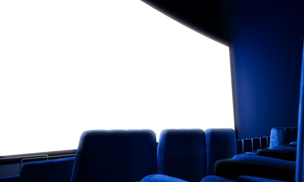 빈 영화관 스크린 — 스톡 사진