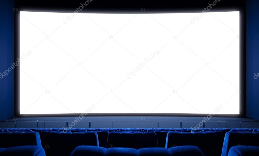 big white screen