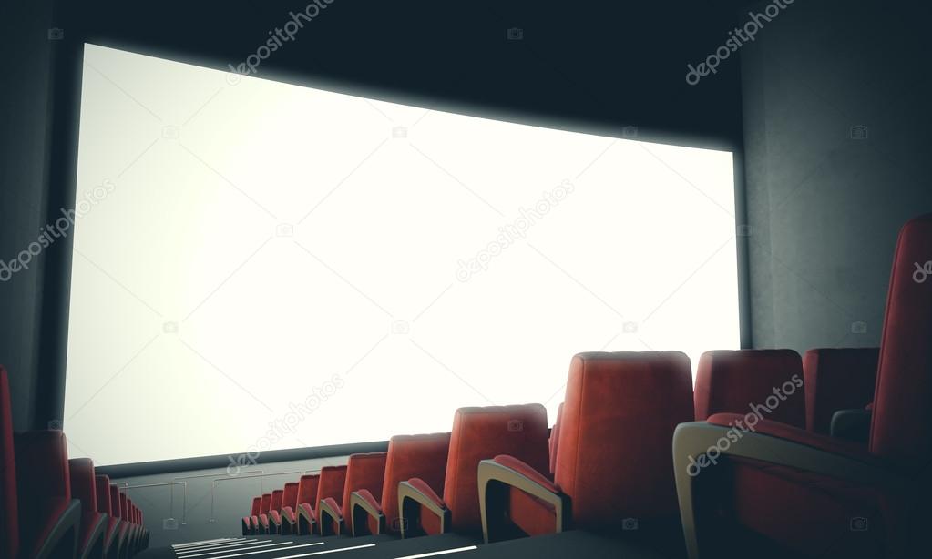 Empty cinema screen