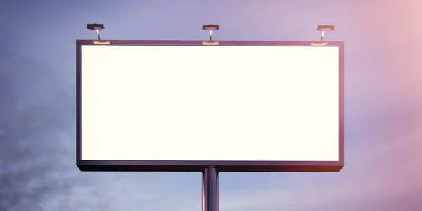 Puste billboard metalowe chromowane — Zdjęcie stockowe