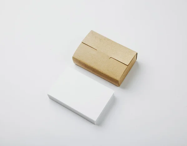 Stacks of blank  business cards — Stock Photo, Image