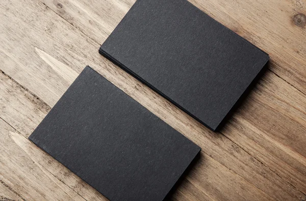 Two stacks Of  business cards — Stock Photo, Image