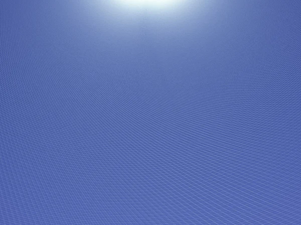Foto di un'onda di griglia blu intenso molto dettagliata. Sfondo astratto. Orizzontale. rendering 3d — Foto Stock