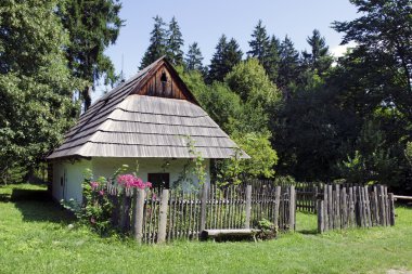 ahşap ev bölgeden oravian, Slovakya