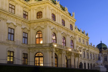 Batı Yakası barok saray üst Belvedere Viyana, Avusturya