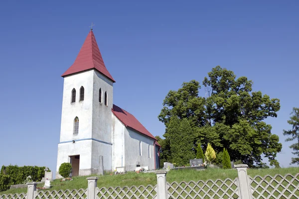 Den gotiske kirke i Abramova, Slovakiet - Stock-foto