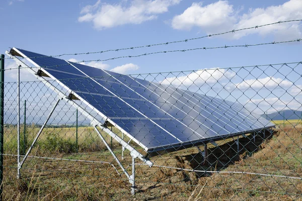 Solpanelen — Stockfoto